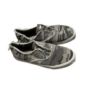 Rocket Dog Camo Canvas Laceless Slip On Sneakers Shoes Womens Size 8.5 Low Top